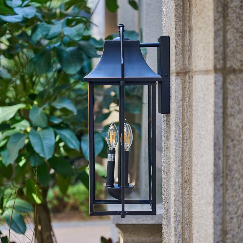 Outdoor 21x10 inch 3 lights ourdoor wall sconce - 21.5 INCH