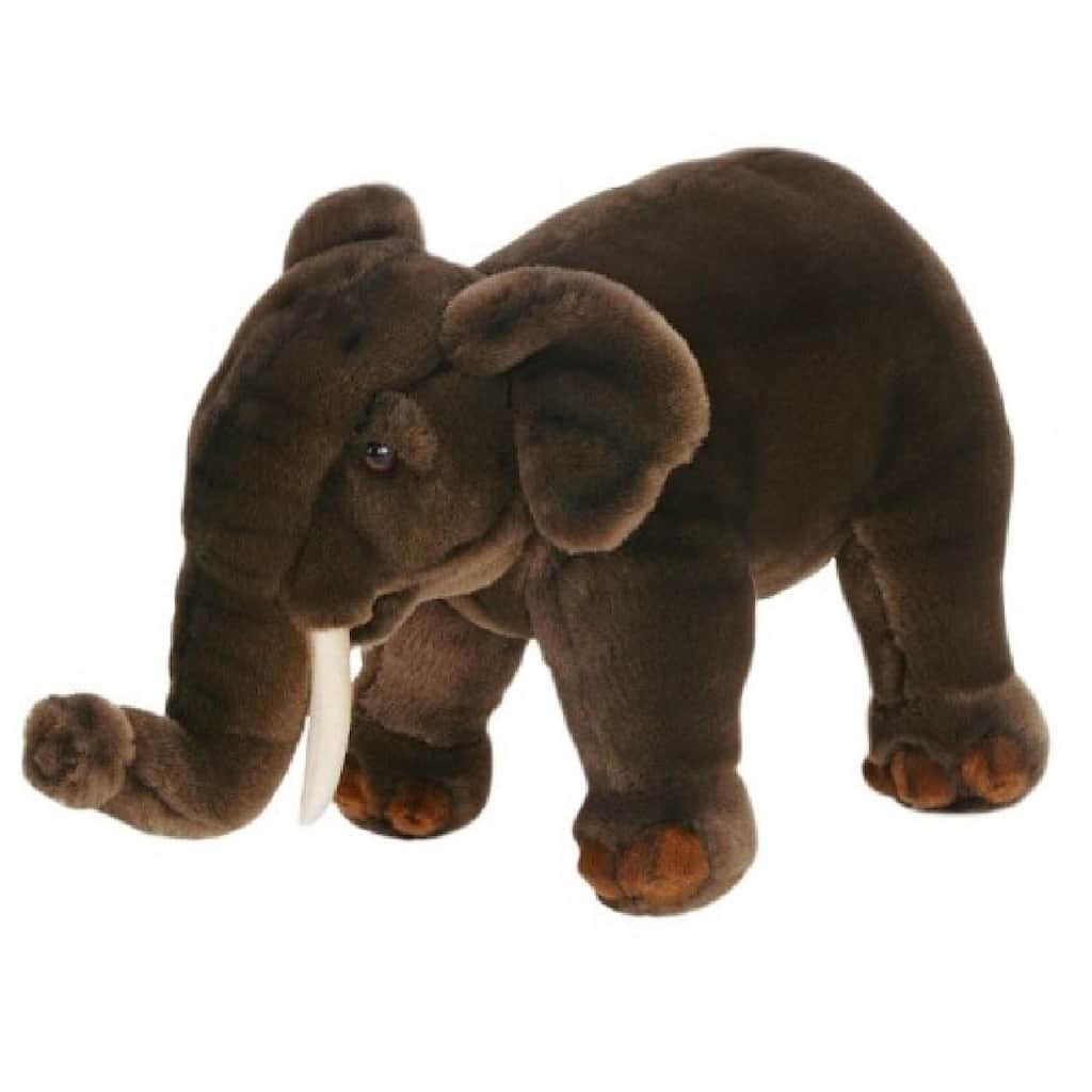 Set of 3 Handcrafted Plush Asian Elephant Stuffed Animals 12"