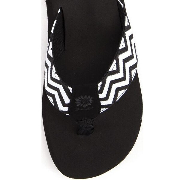 women's yellow box flip flops