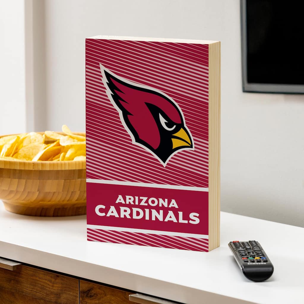 Arizona Cardinals Wooden Tabletop Mantel Shelf Sign
