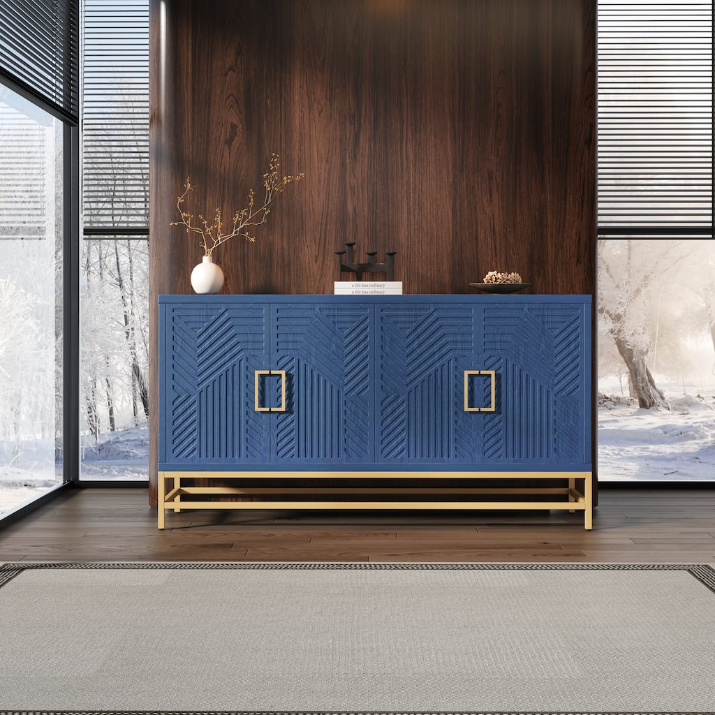 Reto Country Sideboard with Adjustable Shelves by GDFStudio
