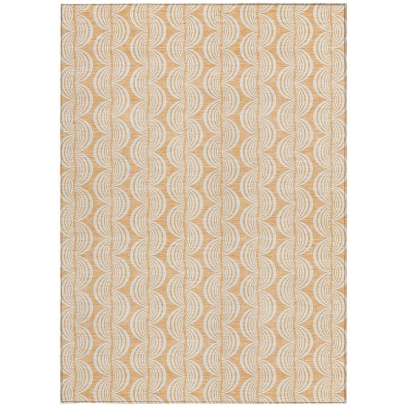 HomeRoots Ogee Transitional Rectangle Outdoor Rug