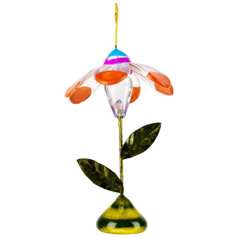 Cotton Candy Petal Flower Crystal Decoration - 4.5"