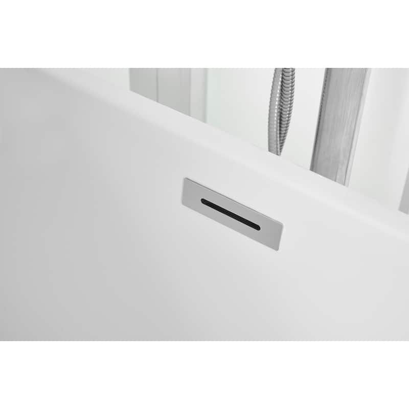 Odell Soaking Bathtub in Glossy White