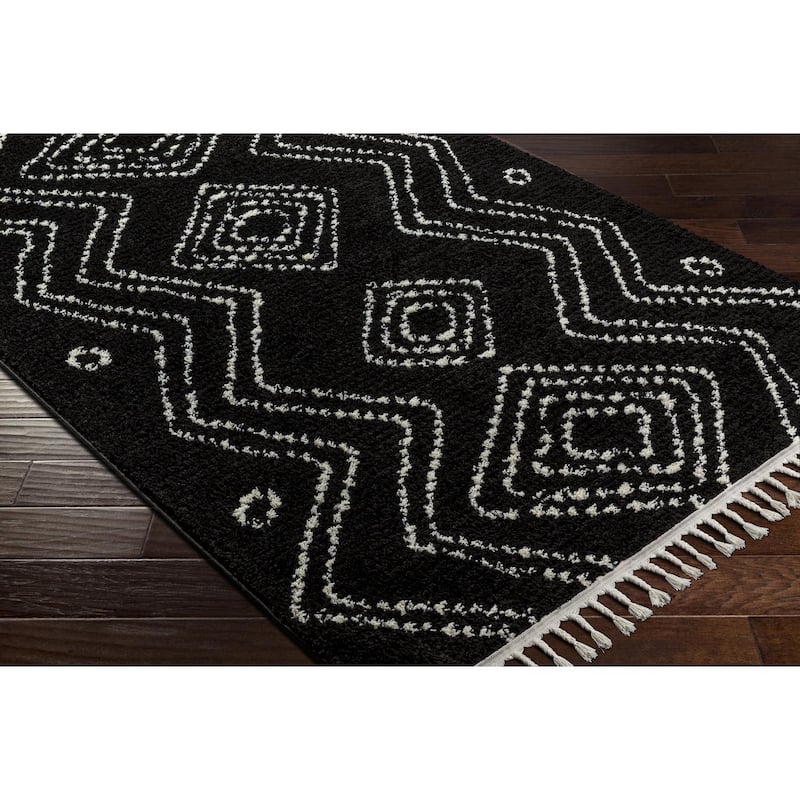 Livabliss Casual Casablanca Shag Tribal Area Rug