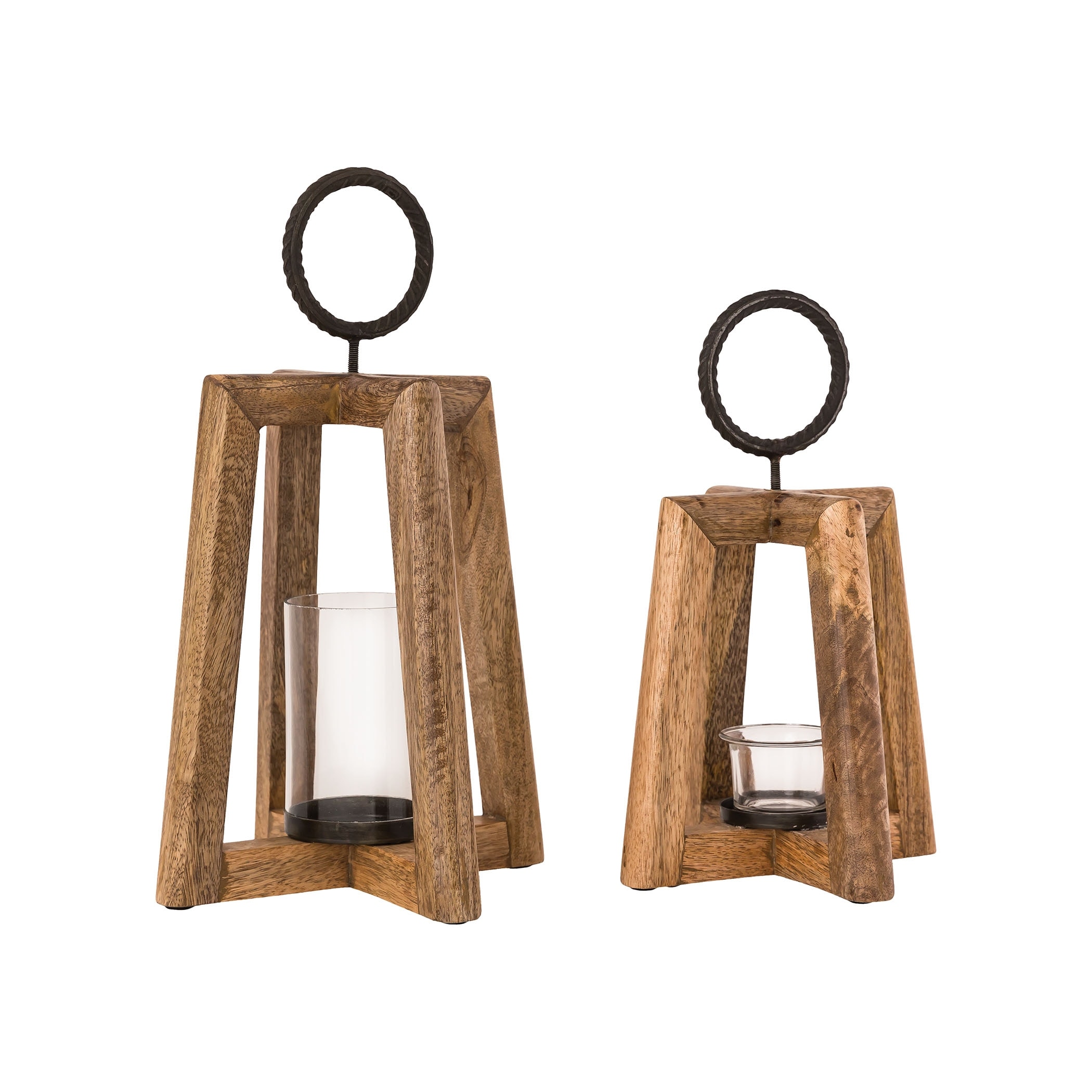Elk Home Carmel Natural Wood 8.5 Inch Wide Lantern