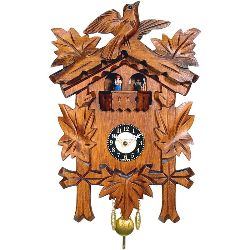9.75" Engstler B/O Mini Cuckoo Wall Clock with Music Chimes