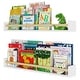 preview thumbnail 2 of 4, Wallniture Madrid Kids Bookcases, Wall Shelves for Nursery Decor, 36", White, Set of 2