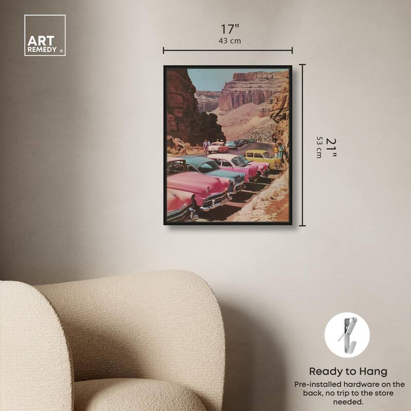 Vintage Canyon Visit Canvas by Art Remedy