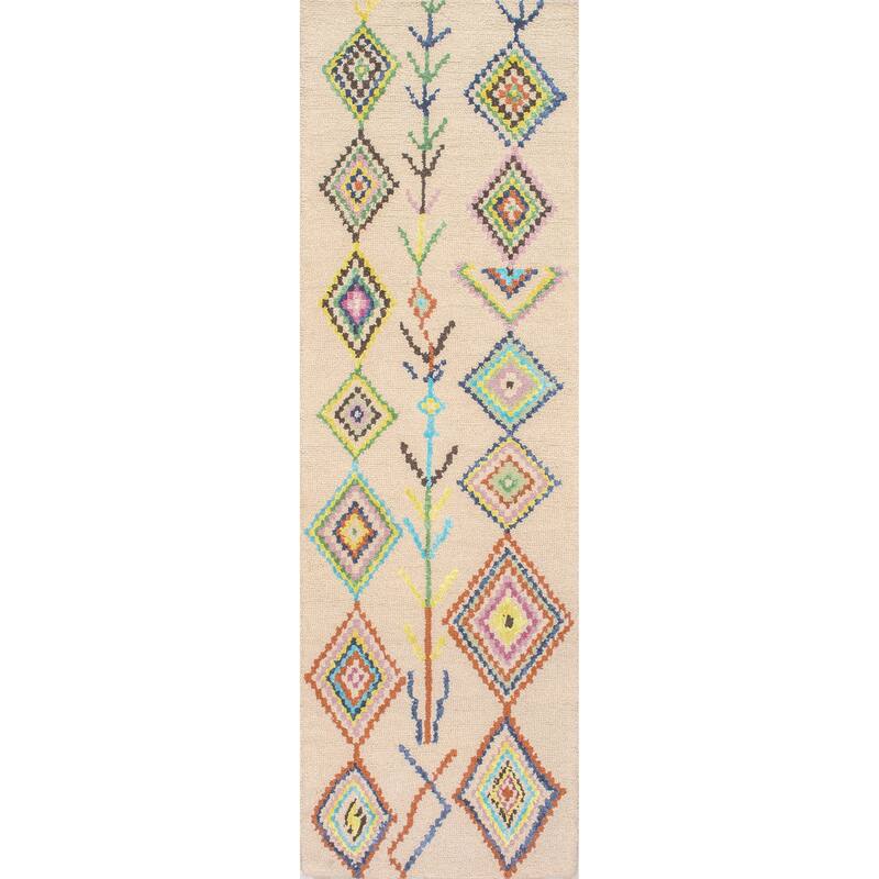 Nuloom Hand Tufted Wool Moroccan Triangle Rug