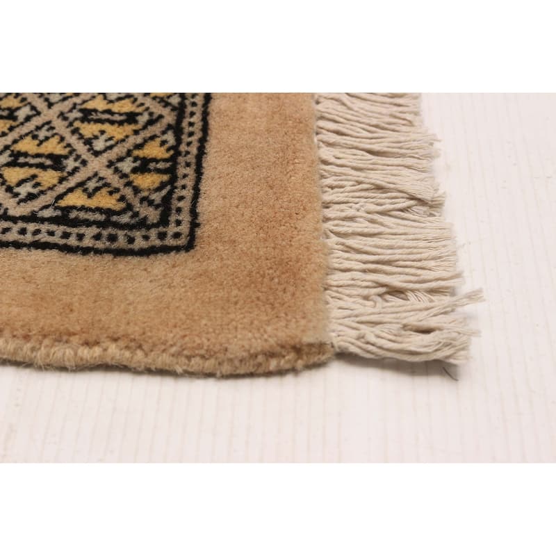 ECARPETGALLERY Hand-knotted Finest Peshawar Bokhara Beige Wool Rug - 8'3 x 11'7