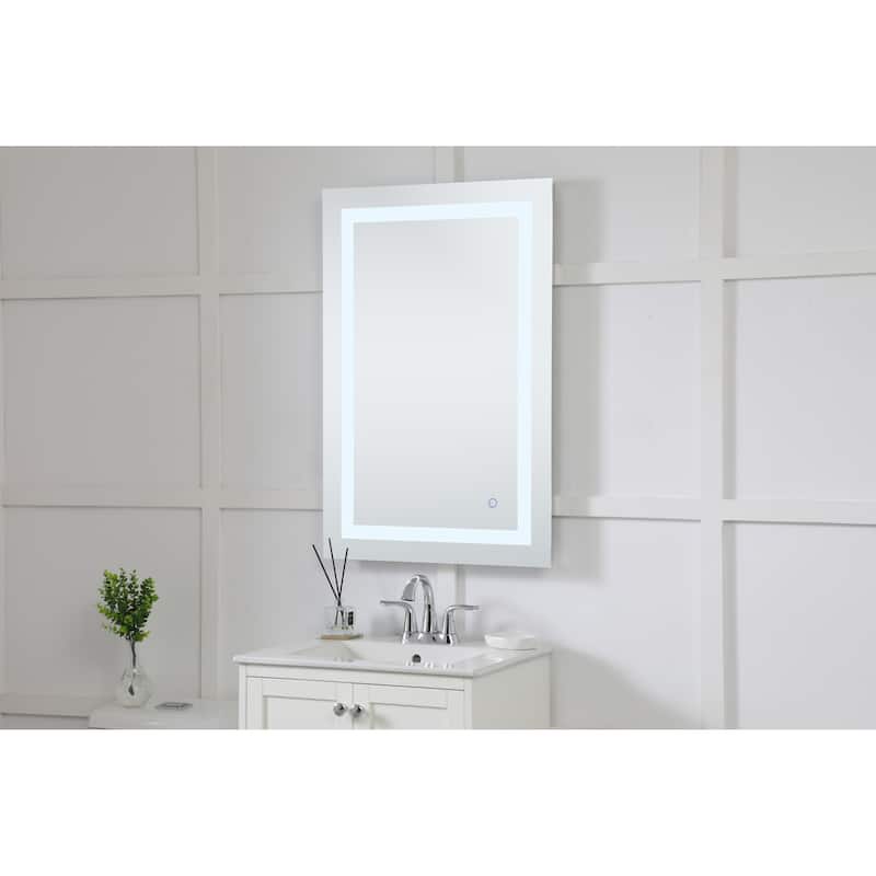 Elegant Lighting Helios 36" x 24" Rectangular Frameless Wall Mounted
