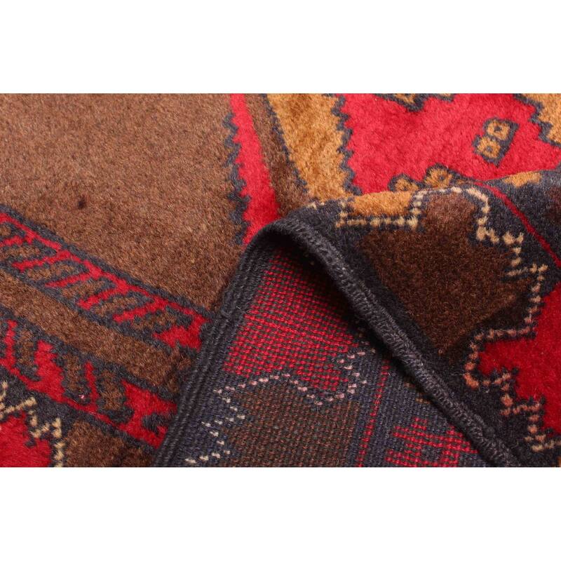 ECARPETGALLERY Hand-knotted Teimani Brown Wool Rug - 3'9 x 7'0