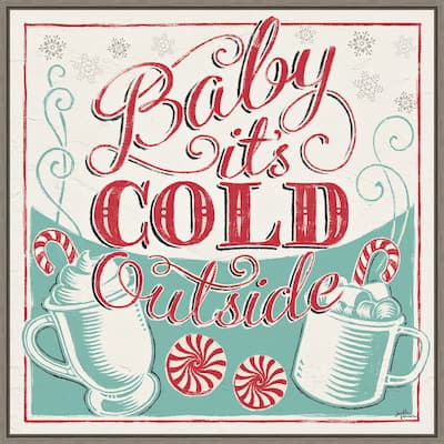 Merry Little Christmas II by Janelle Penner Framed Canvas Wall Art