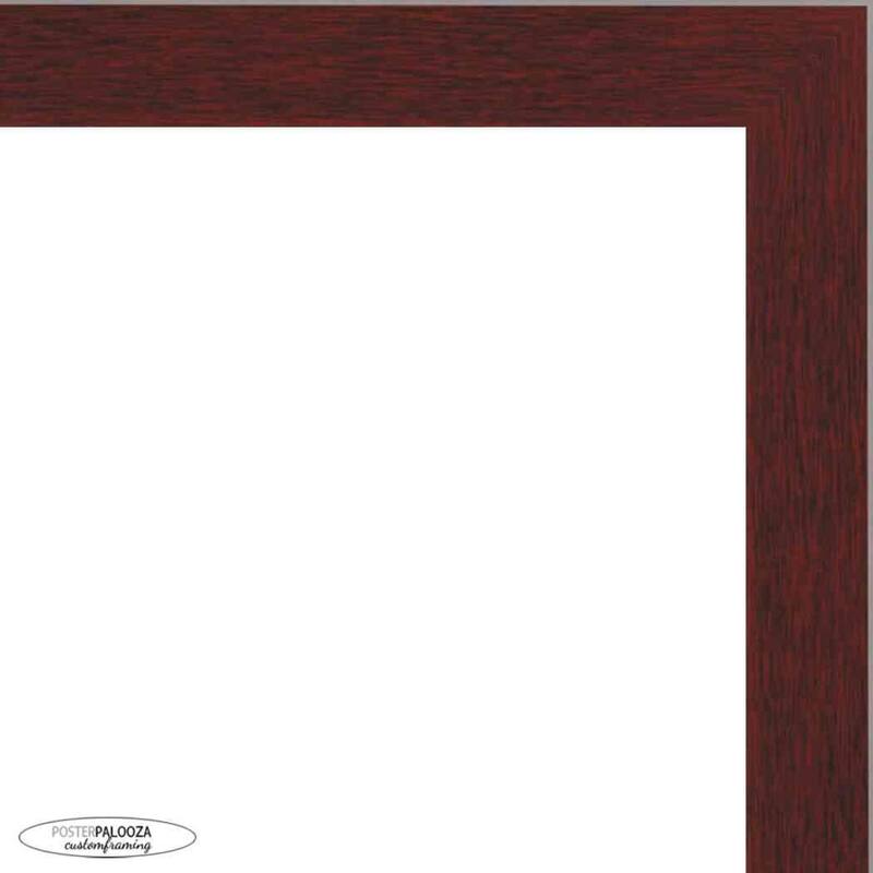17x17 Traditional Mahogany Complete Wood Square Picture Frame with UV