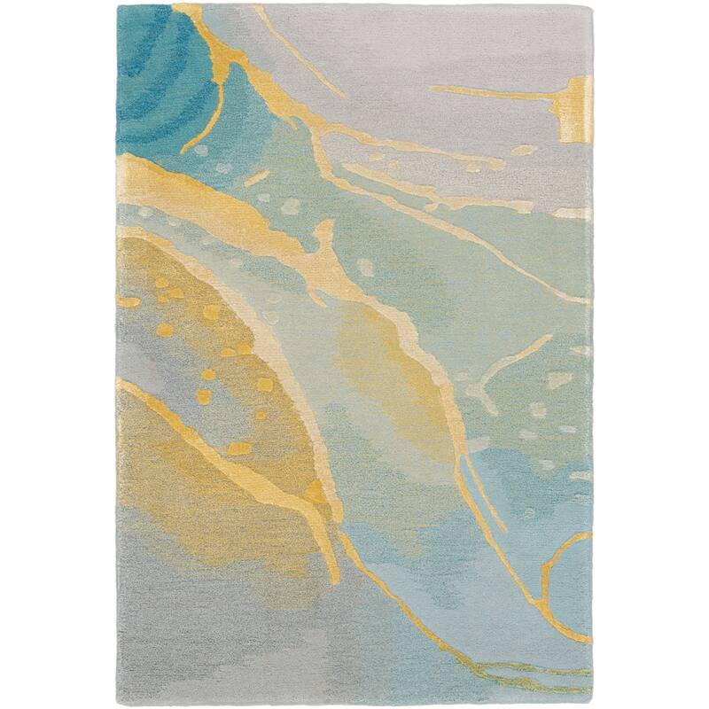 Nourison Prismatic Modern Abstract Shimmer Spa Glam Area Rug