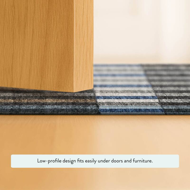 Machine Washable Indoor/ Outdoor Modern Chanute Chantille Rug