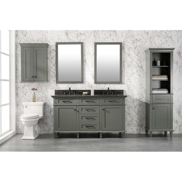 Legion Furniture 60 Pewter Green Double Sink Vanity Wlf2260d Pg Overstock 31591408