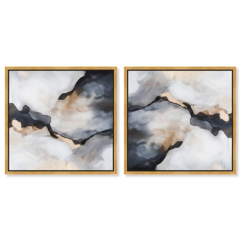 Sneaker Glitz and Glam Cover Canvas by Art Remedy - 24" x 36" - Gold