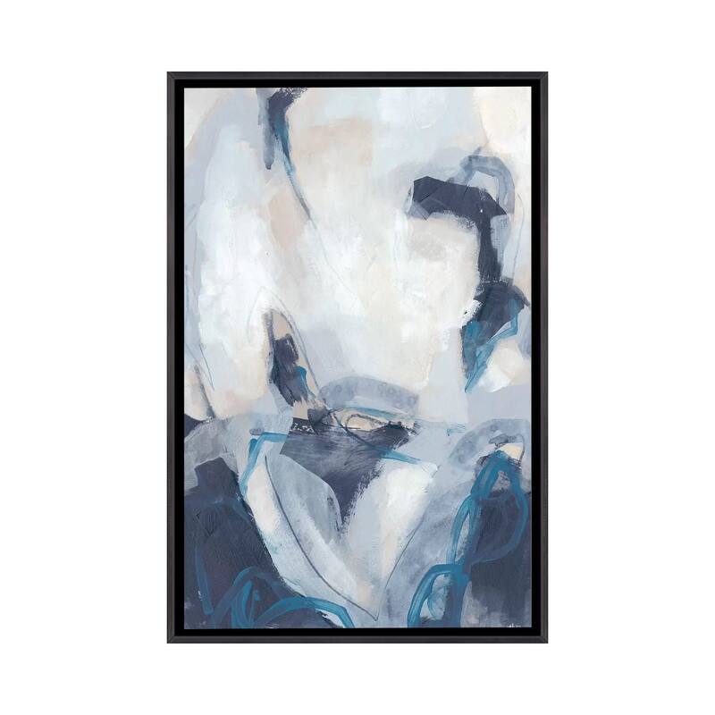 iCanvas "Blue Process II" by June Erica Vess Framed - Ebony - 26x18