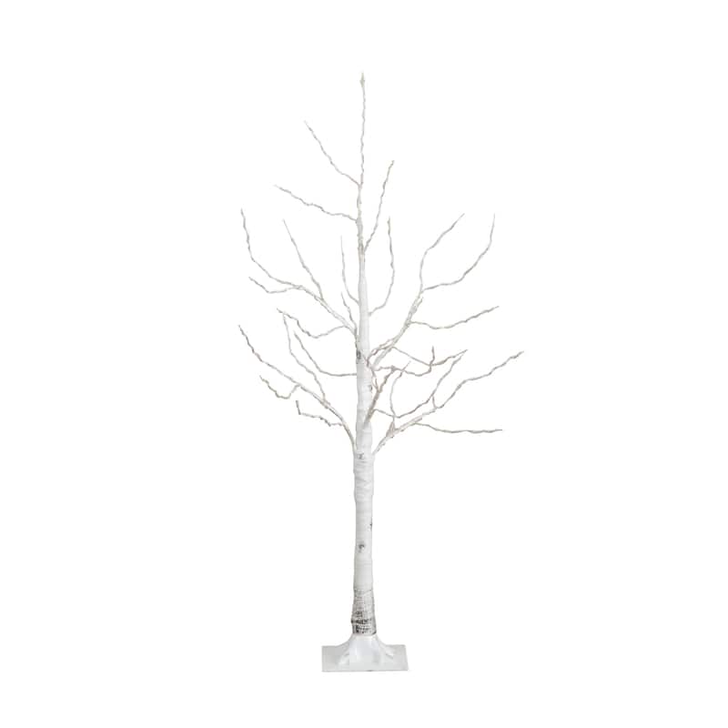 Pre-Lit Birch Christmas Tree - 4' - Warm White LED Lights
