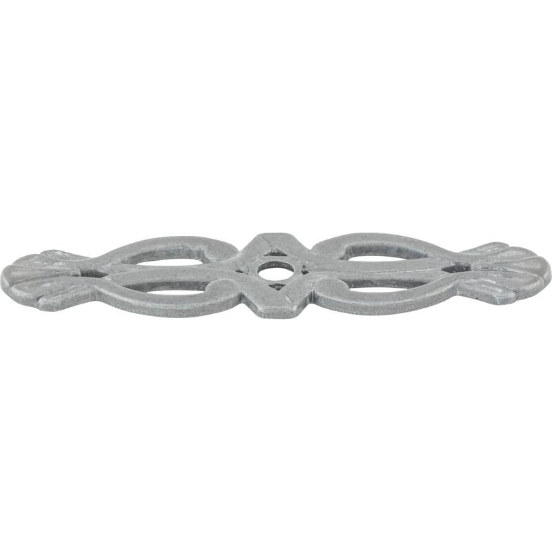 Top Knobs Newton 3-3/16 Inch Pull Backplate from the Tuscany Series - Pewter