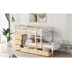 preview thumbnail 8 of 12, Merax Twin over Twin Loft Bunk Bed with Drawers and Ladder, Natural Natural
