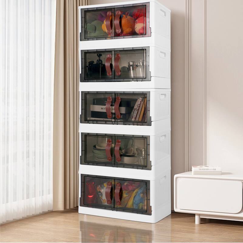 Plastic Storage Cabinet with Lids