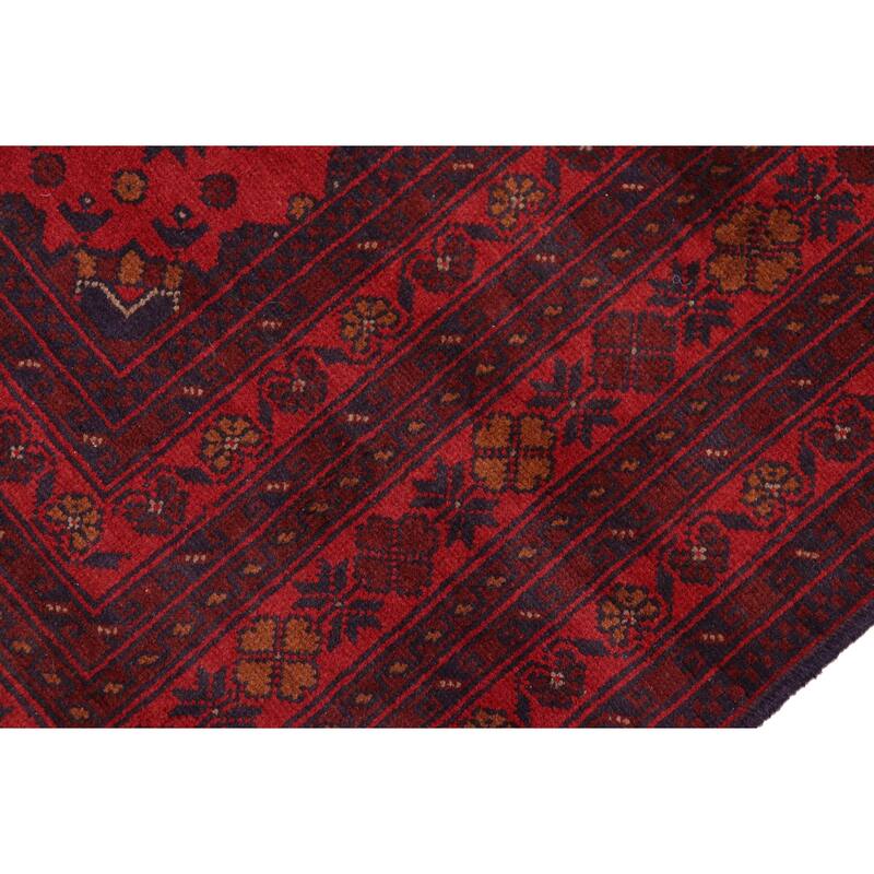 Vintage Biljik Khal Mohammadi Jesus Red/Blue Rug - 5'10'' x 7'8''