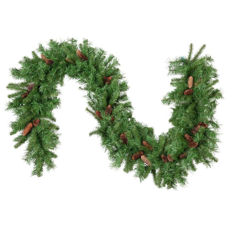 Dakota Red Pine with Pine Cones Artificial Christmas Garland - 9' x 16" - Unlit