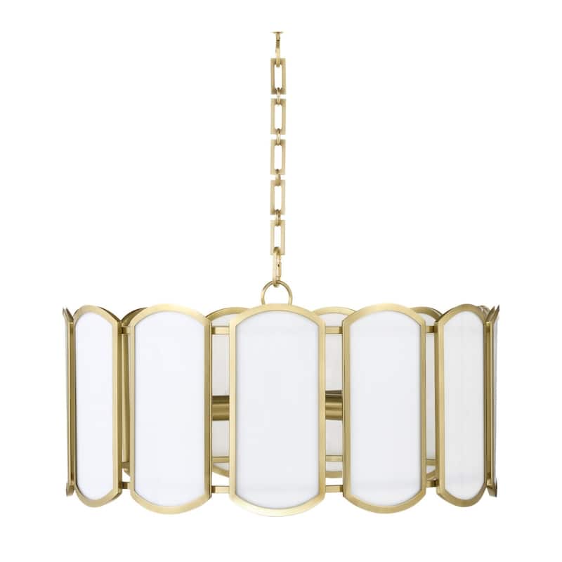 Quorum International 824-5 Warwick 5 Light 25" Wide Multi Light - Aged Brass