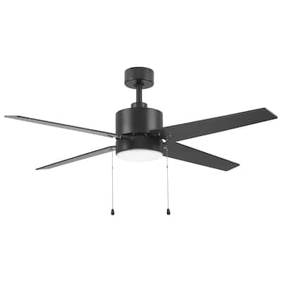 CARRO Arete 52" 4-Blade Indoor Ceiling Fan with LED Light -Pull Chain - N/A
