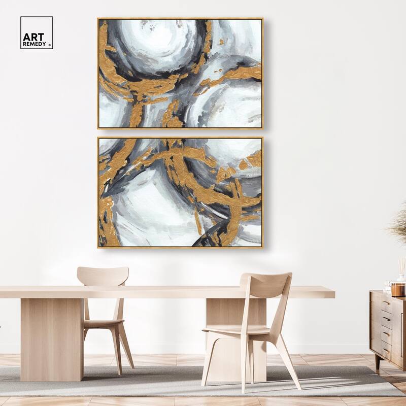Love Circles Canvas Set of 2 by Art Remedy