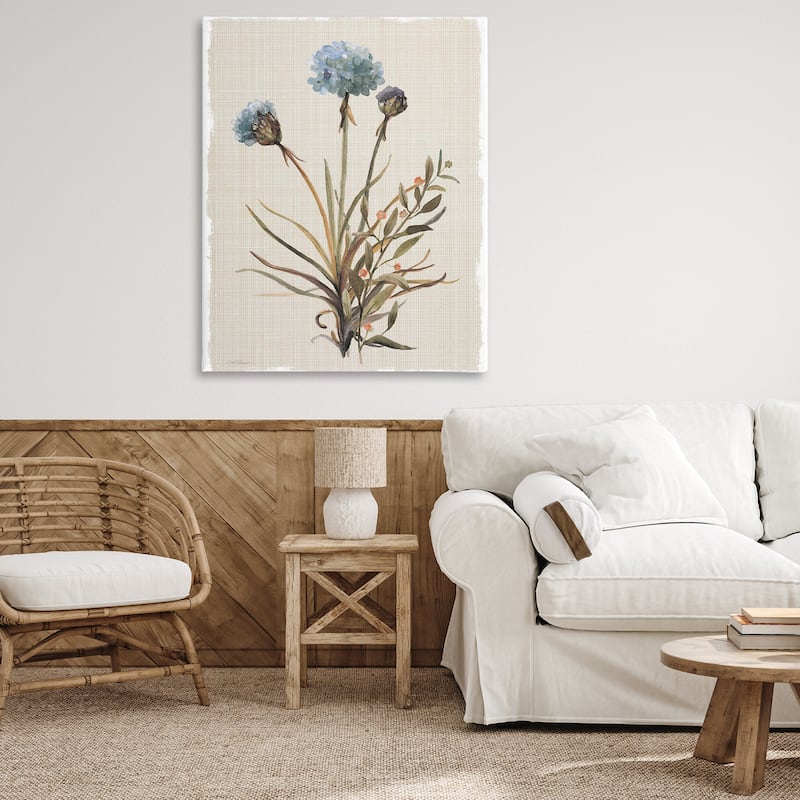 Stupell Natural Hydrangea Buds Canvas Wall Art Design By Carol Robinson