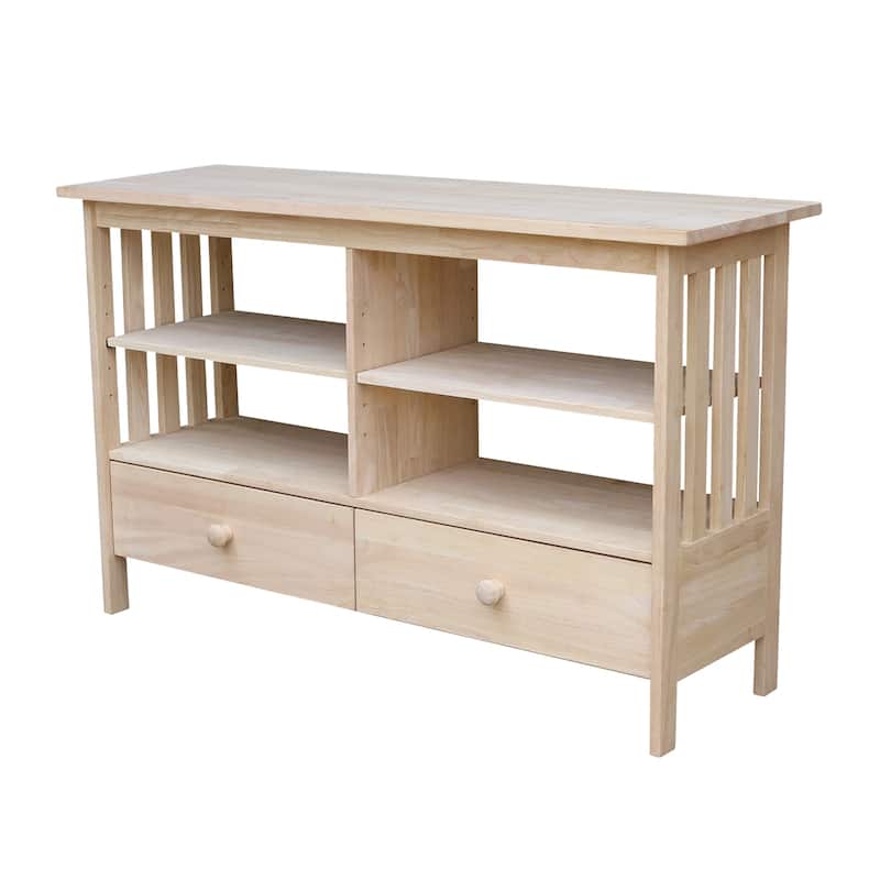 Solid Parawood Mission Entertainment Stand