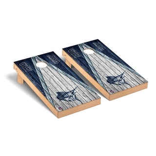 Palm Beach Atlantic Sailfish Weathered Triangle Cornhole Board