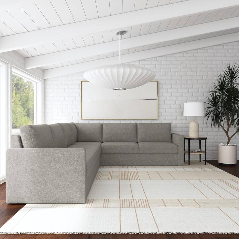 Flex 6-seat Upholstered Modular Sectional by Flexsteel - 134" x 35" x 103"