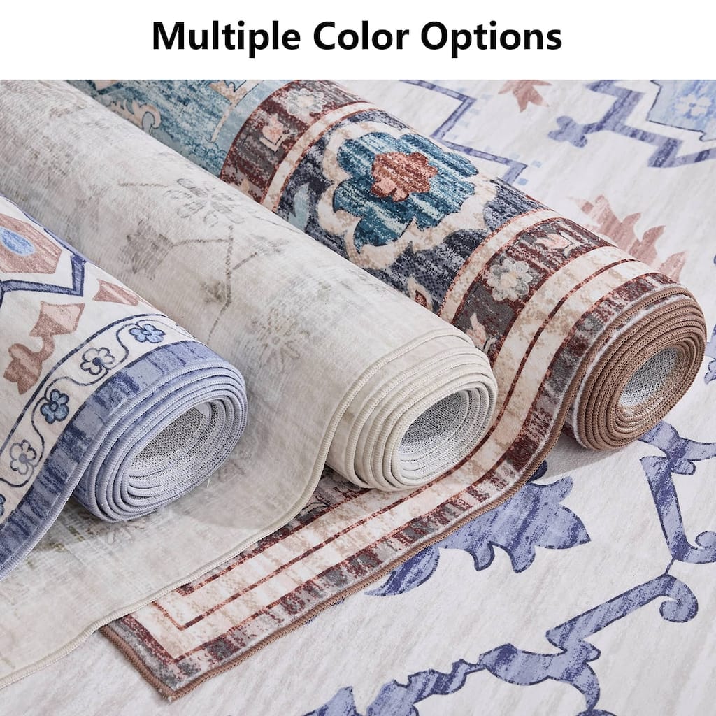 Rossetta 9x12FT Nordic-Style Polyester Carpet, Easy-to-Maintain and Silent - 96''x120'' inch