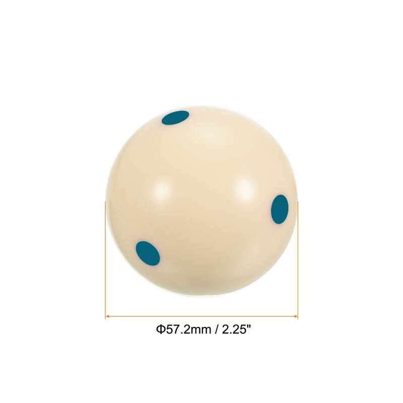 2-1/4" Pro Cup Pool Billiard Cue Ball with 6 Dots for Training - Blue