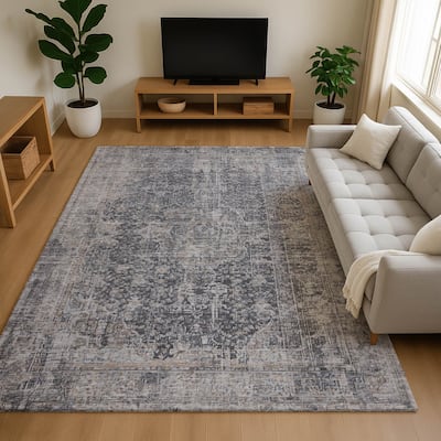 Premium Washable Super Soft Vintage Traditional Mayfield Rug