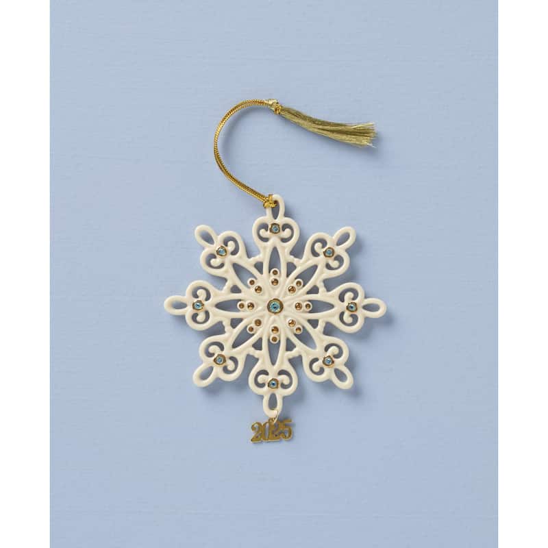 Lenox 2025 Gemmed Snowflake Ornament