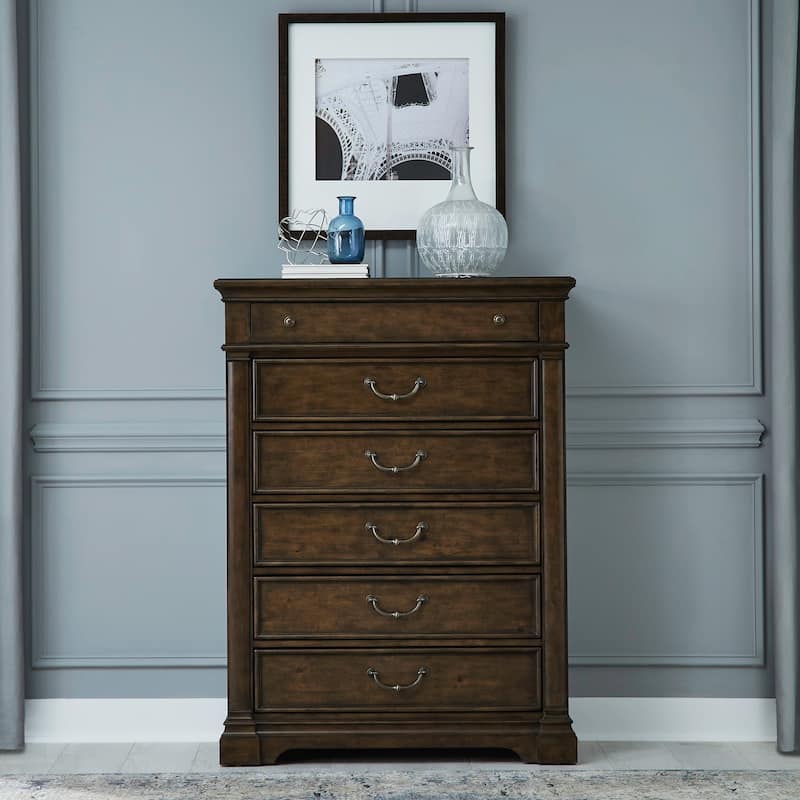 Liberty Furniture Arden Road Poster Bedroom Set with Dresser & Mirror, Chest - King or Queen