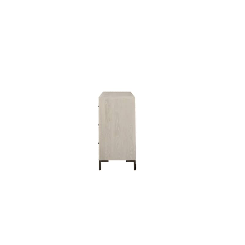 Bradley 6-Drawer Wood Dresser, Antique White