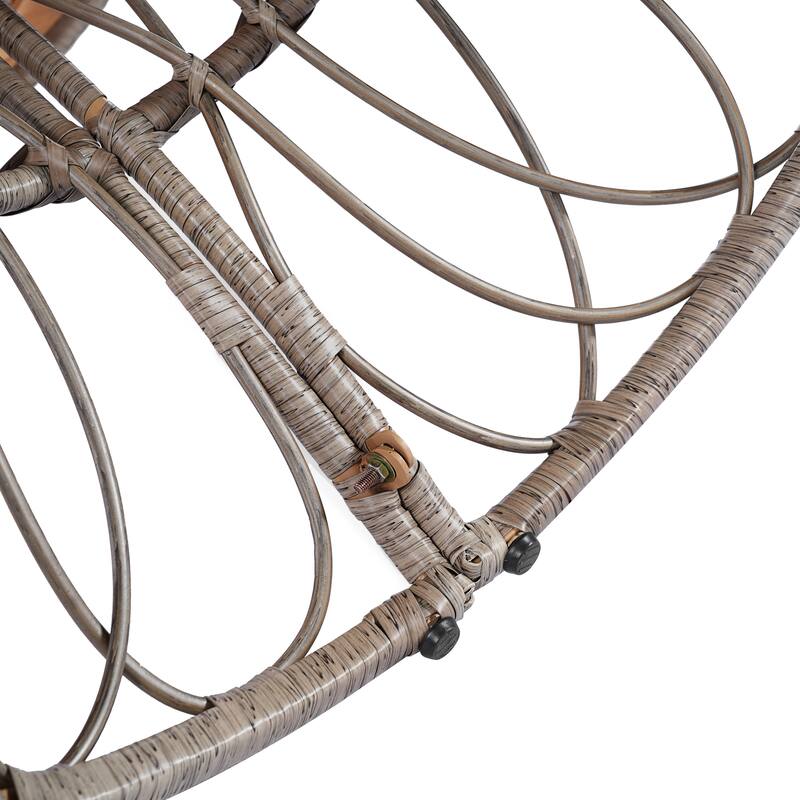 Christopher Knight Home - Estra Outdoor Round Acacia Wood Woven Dining Table with Wicker Pedestal Base, for 4 - 6 Seating