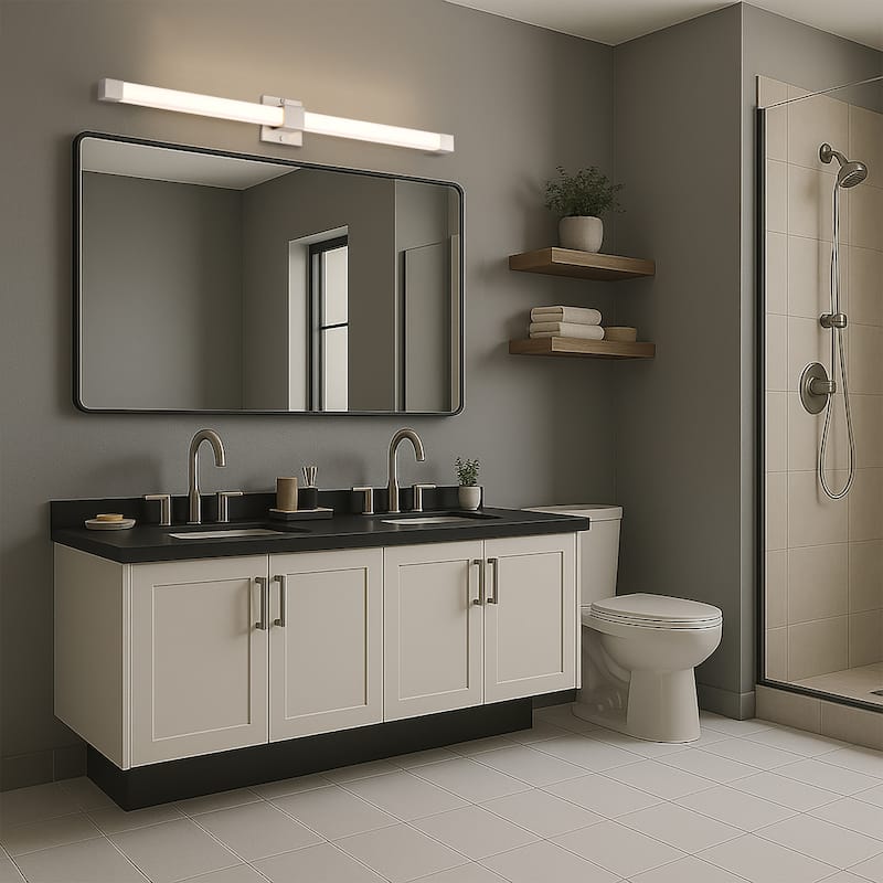 Brightwyn 35 Inch LED Vanity Brushed Nickel Finish - Brushed Nickel