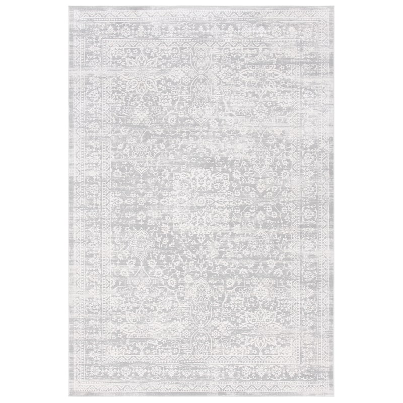 SAFAVIEH Princeton Carry Vintage Distressed Boho Oriental Polyester Rug - 8' x 10' - Grey/Beige