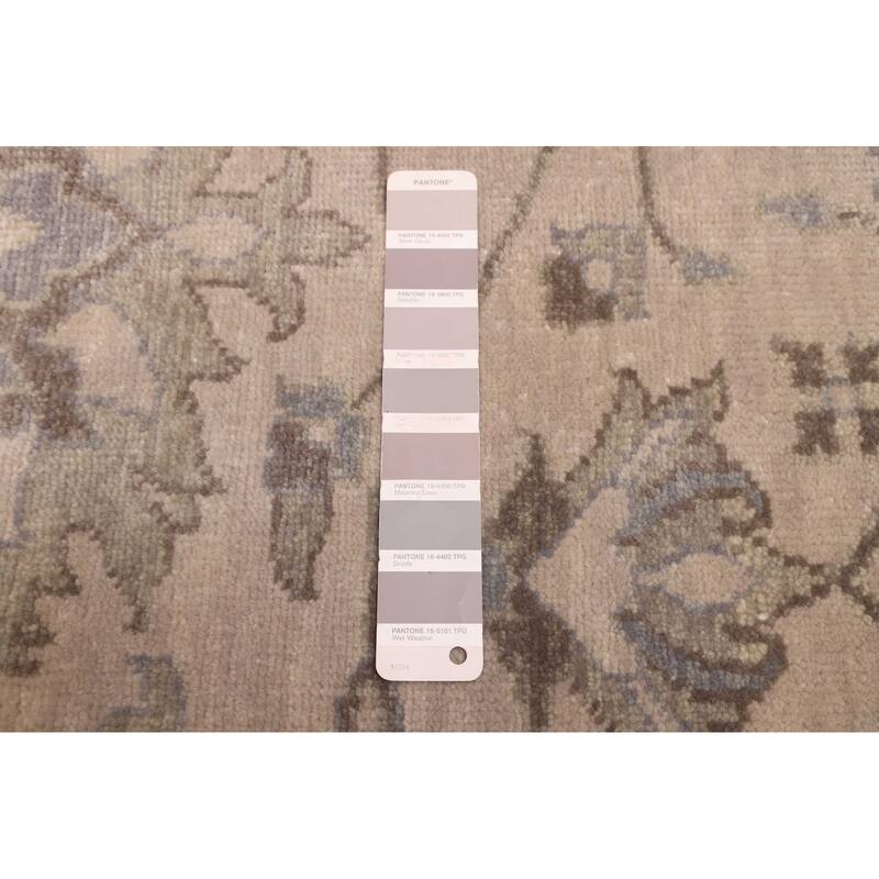 ECARPETGALLERY Hand-knotted Jules Serapi Light Grey Wool Rug - 7'11 x 9'10