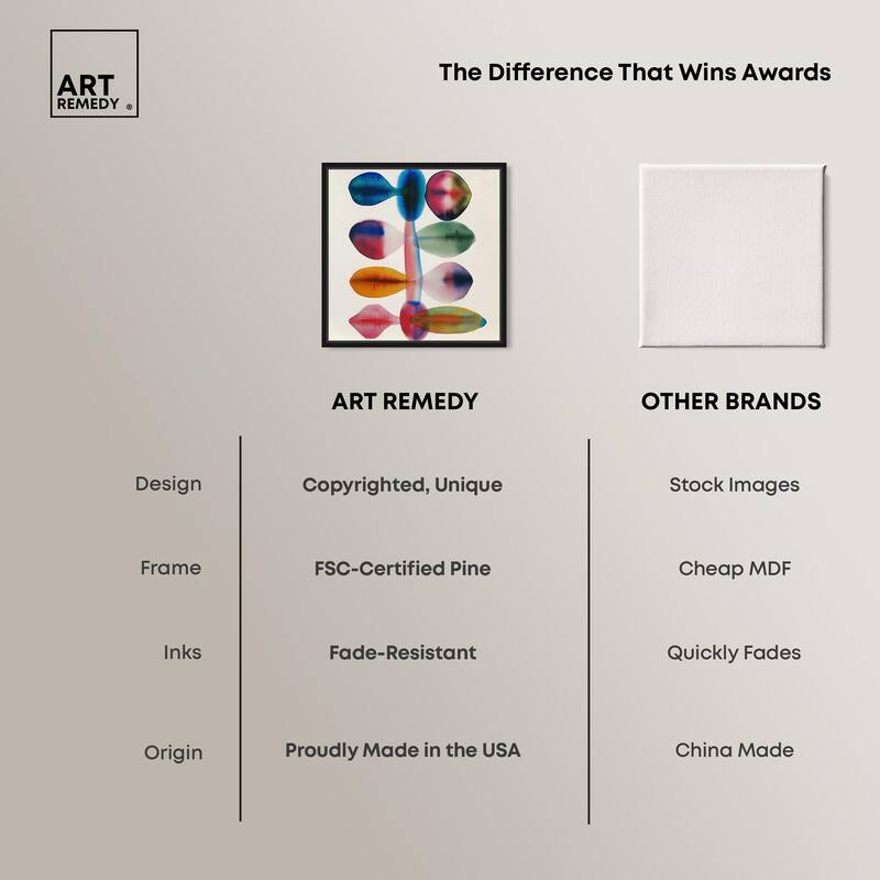 Chromatic Column Canvas by Art Remedy