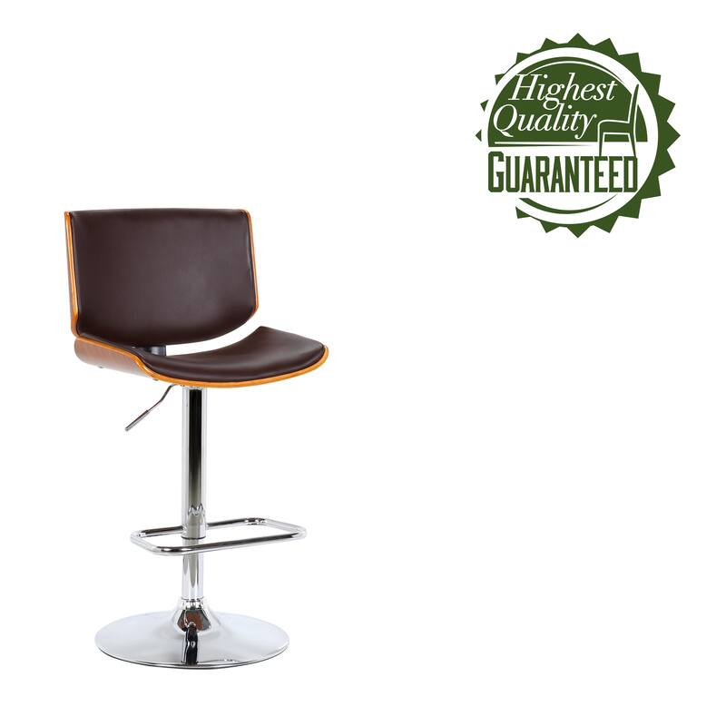Porthos Home Remi Counter Height Stool, PU Leather, Iron Legs