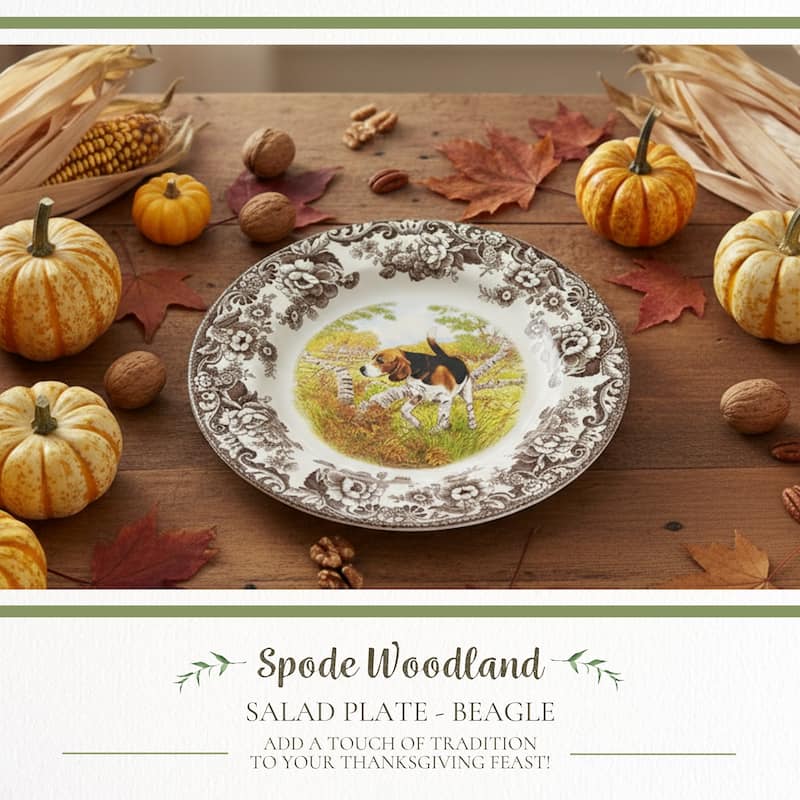Spode Woodland Salad Plate - Assorted Animals